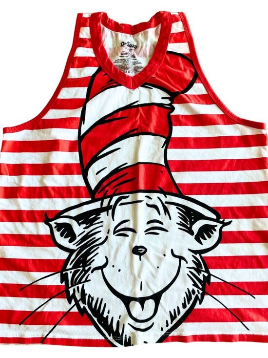 Dr. Seuss Tops - Entire Closet $5! Universal Studios Dr. Seuss Cat in the Hat 100% Cotton Tank